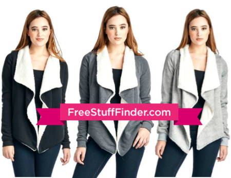 $13.99 (Reg $85) Women's Sherpa-Lined Cardigan
