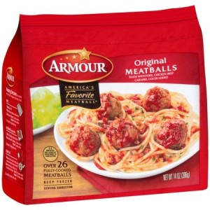 $1.98 (Reg $3.79) Armour Meatballs at Kroger