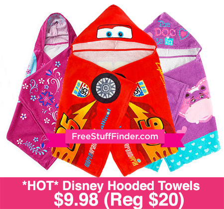 $9.98 (Reg $20) Disney Hooded Towels + Free Store Pickup