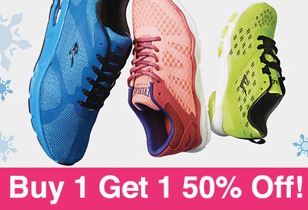 Buy 1 Get 1 50% Off Athletic Shoes + Extra 10% Off at Kmart