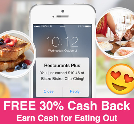 HURRY! - FREE 30% Cash Back for Eating Out