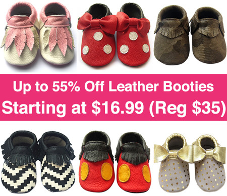 *HOT* Up to 55% Off Leather Booties (Starting at $16.99)