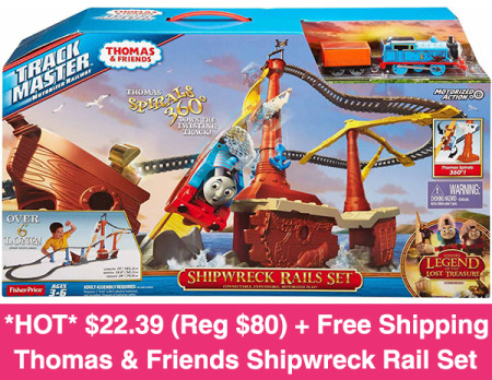 *HOT* $15.35 (Reg $80) Thomas & Friends Shipwreck Rail Set