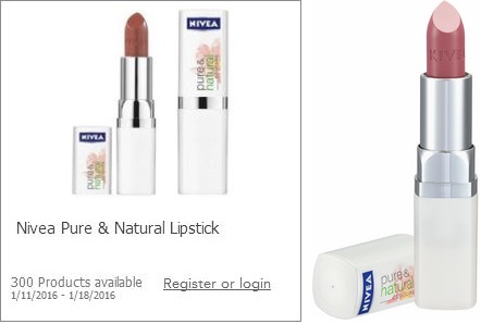 Possible Free Nivea Pure & Natural Lipstick