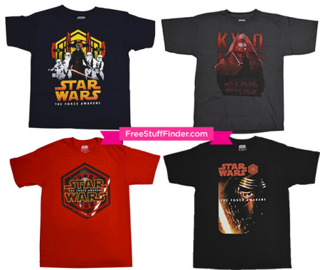 $5.99 (Reg $15) Star Wars T-Shirts + FREE Store Pickup (Today 1/14 Only)