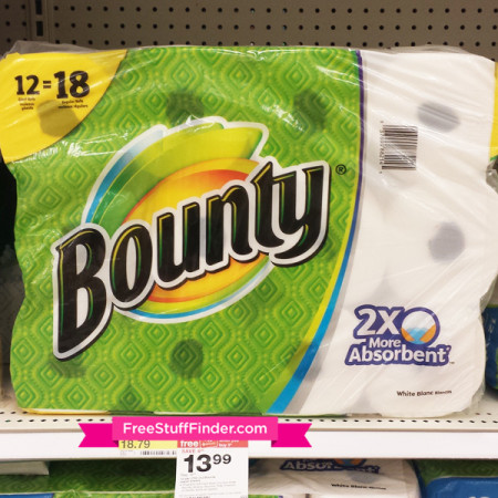 $10.74 (Reg $19) Bounty Paper Towels 12pk at Target (2/14)
