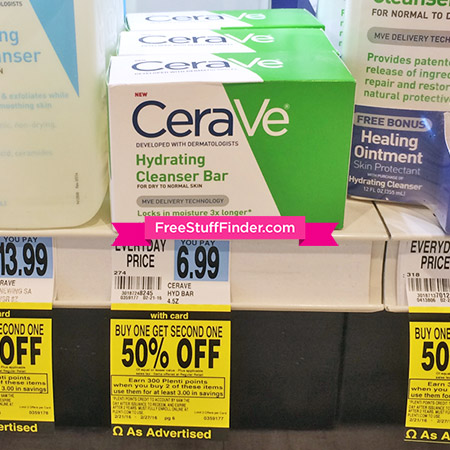 *HOT* $0.74 (Reg $7) CeraVe Cleansing Bars at Rite Aid