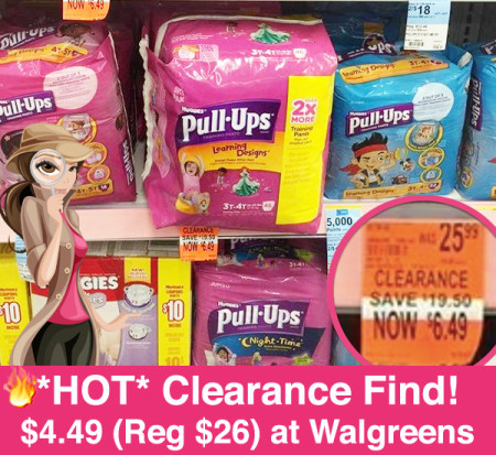 *HOT* $4.49 (Reg $26) Pull-Ups at Walgreens (Clearance Find)