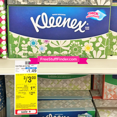 $0.42 (Reg $1.49) Kleenex Facial Tissues at CVS
