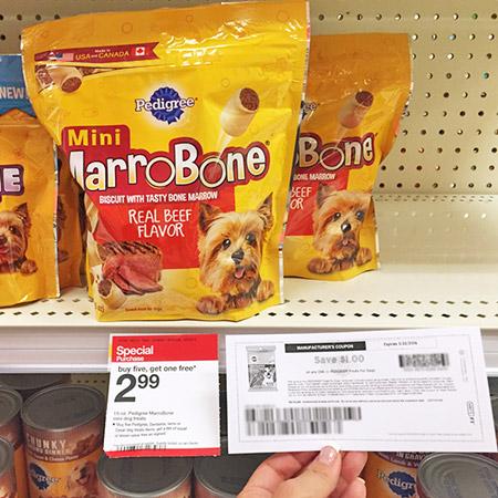 $1.82 (Reg $2.99) Pedigree Mini Dog Treats at Target