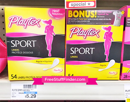 $0.97 (Reg $5) Playtex Sport Liners at CVS