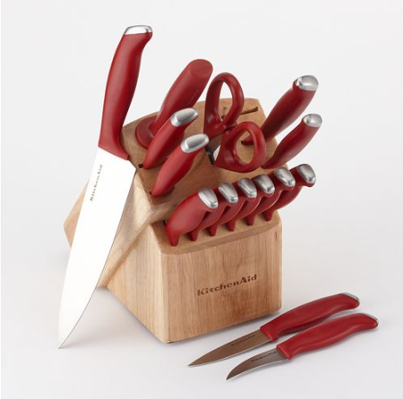 $33.99 (Reg $100) KitchenAid 16-Pc Cutlery Set + FREE Store Pickup