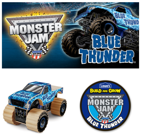 FREE Monster Jam Thunder Truck at Lowe's (3/12 Only)