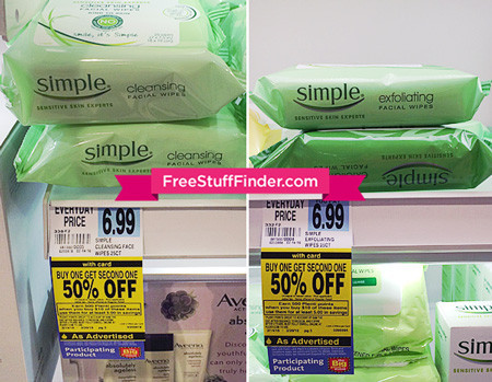 *HOT* $1.24 (Reg $7) Simple Cleansing Wipes at Rite Aid