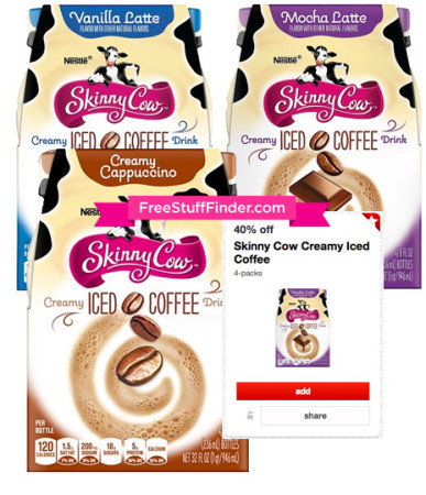*NEW* 40% Off Skinny Cow Creamy Iced Coffee Cartwheel