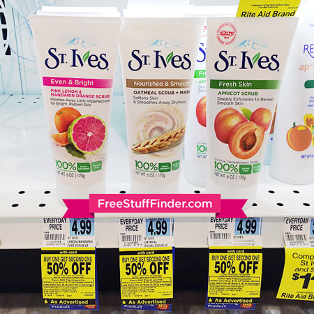 $0.66 (Reg $5) St. Ives Facial Scrub at CVS