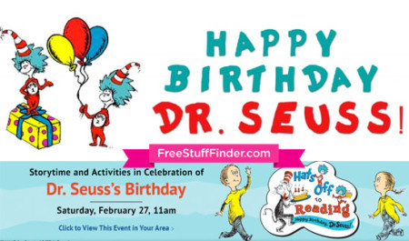 Free Dr. Seuss's Storytime at Barnes & Noble (2/27 Only)