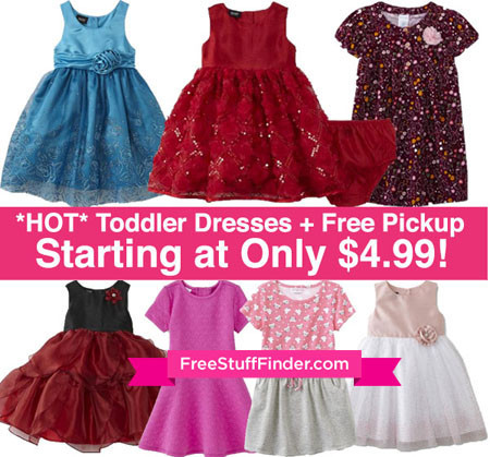 *HOT* $4.99 (Reg $10) Toddler Dresses + Free Store Pickup
