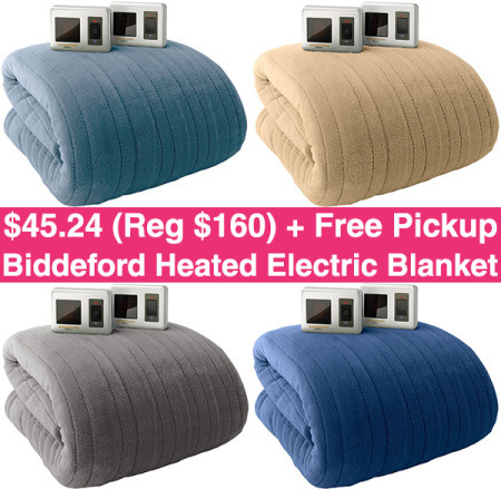 $45.24 (Reg $160) Heated Electric Blanket + Free Pickup