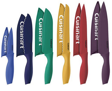 $19.99 (Reg $50) Cuisinart 12 Piece Color Knife Set w/ Blade Guards