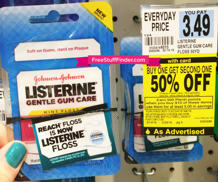 $0.37 (Reg $3.49) Listerine Floss at Rite Aid