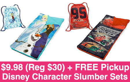 $9.98 (Reg $30) Disney Slumber Sets + FREE Pickup