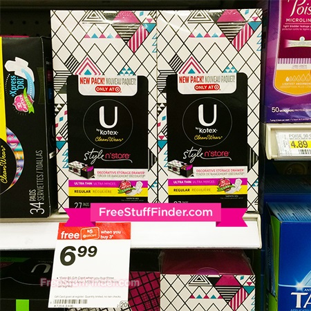 $2.49 (Reg $7) U by Kotex Pads at Target
