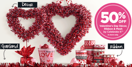 *HOT* 50% Off Valentine's Day Gifts at Michaels (Today Only)