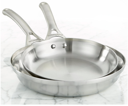 *HOT* $20 (Reg $100) 2-Piece Calphalon Stainless Steel Fry Pan Set