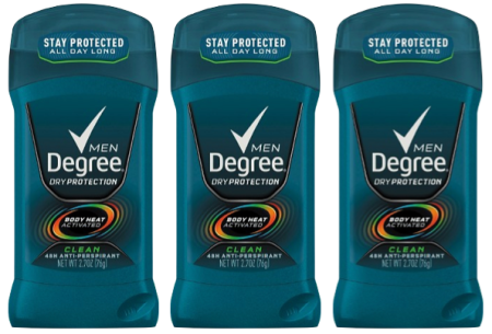 *HOT* $1.23 (Reg $2.47) Degree Men Deodorant + FREE Pickup