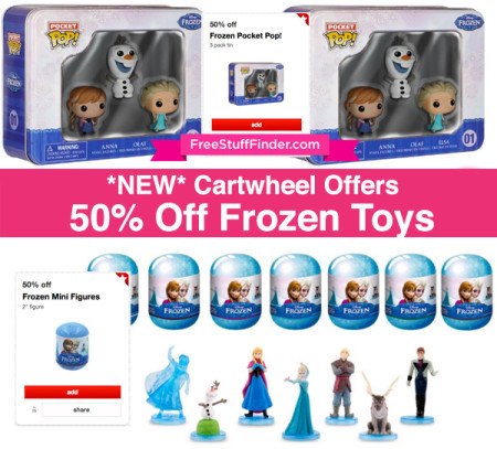 *HOT* 50% Off Frozen Mini Figures Cartwheel Offer