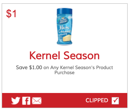 Kernel Seasons Coupon