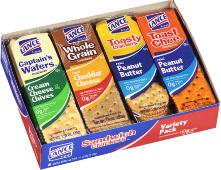 $1.50 (Reg $3.79) Lance Cracker Sandwiches at Kroger