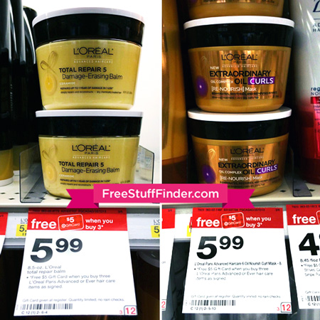 $1.32 (Reg $6) L'Oreal Advanced Hair Treatment at Target