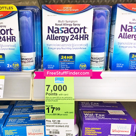 $4.49 (Reg $22) Nasacort 24HR Allergy Spray at Walgreens
