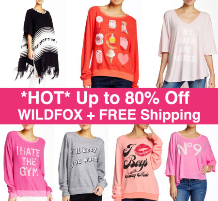 *HOT* Up to 80% Off WILDFOX Sweaters + FREE Shipping