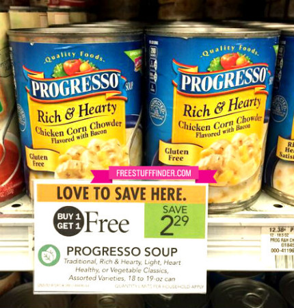 $0.40 (Reg. $2.29) Progresso Soup at Publix