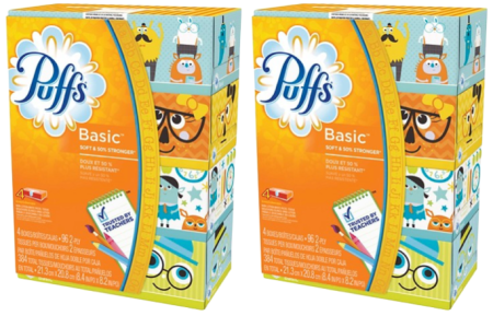 *HOT* $2.48 (Reg $5) Puffs Facial Tissue ($0.62 per box)
