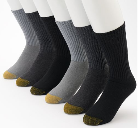 $5.72 (Reg $20) Men's 6-Pk Socks + Free Pickup (3/13)