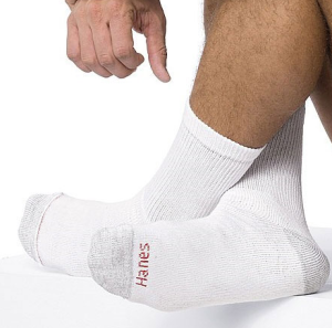$9.96 (Reg $12) Hanes Men's 12-Pk Socks + Free Store Pickup