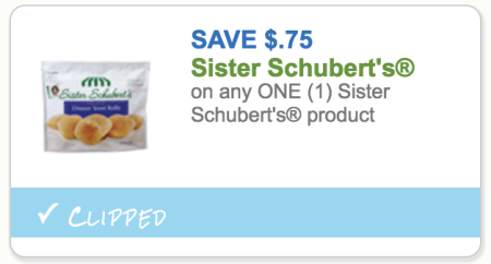 Sister Schubert Coupon