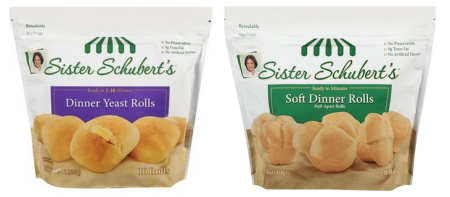 $2 (Reg $3.79) Sister Schubert's Bread at Kroger