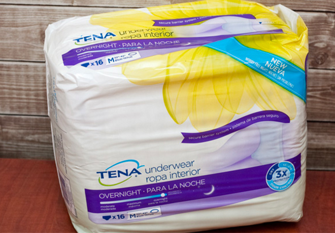 Free Sample TENA Overnight Underwear Kit