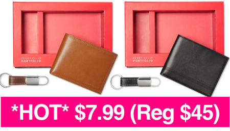 $7.99 (Reg $45) Perry Ellis Wallet Gift Set + FREE Pickup