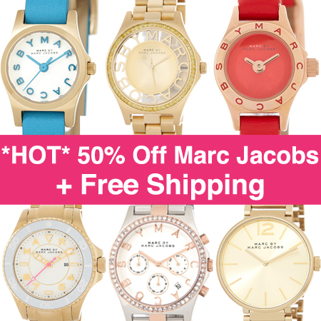 *HOT* 50% Off Marc by Marc Jacobs Watch + FREE Shipping