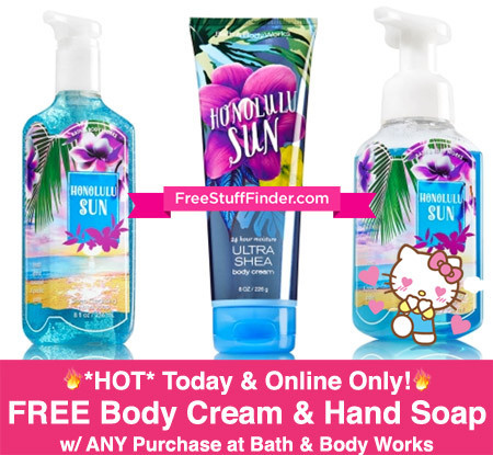 *HOT* Free BBW Body Cream & Hand Soap w/ Purchase (3/8)