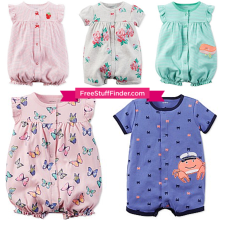 *HOT* $3.99 (Reg $14) Carter’s Rompers + Free Store Pickup