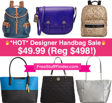 *HOT* $49.99 (Reg Up to $498!) Designer Handbag Sale