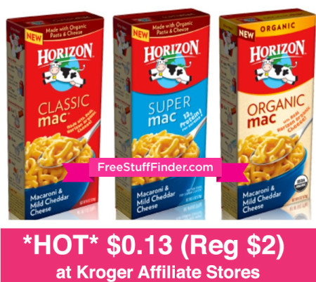 *HOT* $0.13 (Reg $2) Horizon Mac & Cheese at Kroger