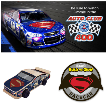Free Jimmie Johnson Pullback Car at Lowe's (3/24 Only at 7PM)
